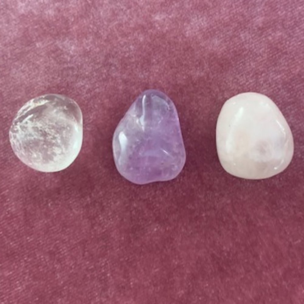 Healing Crystals: Quartz, Rose Quartz & Amethyst!